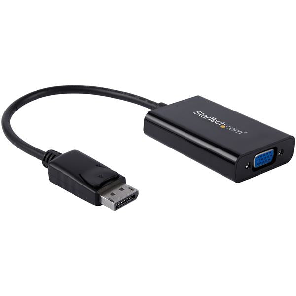 StarTech.com DP2VGAA adaptador de cable de vídeo 0.184 m Negro