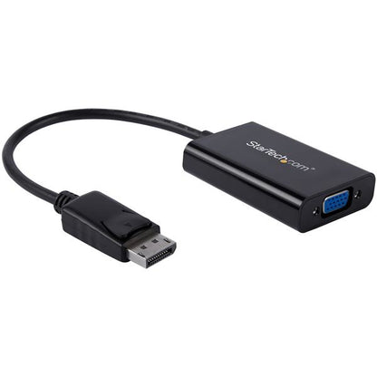 StarTech.com DP2VGAA adaptador de cable de vídeo 0.184 m Negro