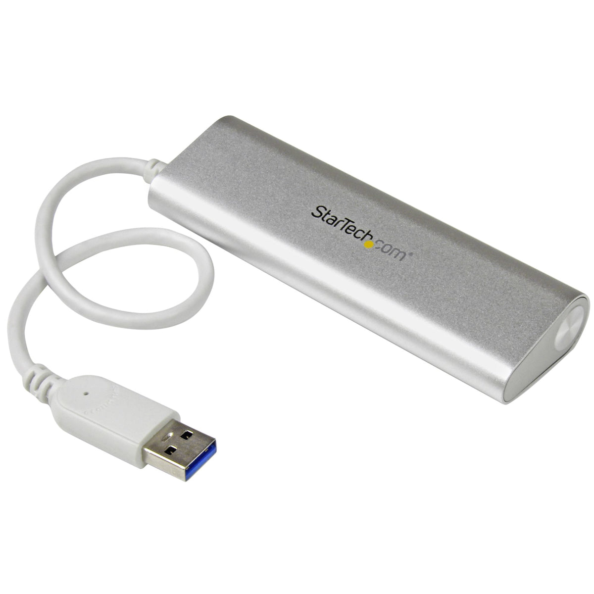 StarTech.com ST43004UA nodo concentrador USB 3.2 Gen 1 (3.1 Gen 1) Type-A 5000 Mbit/s Plata, Blanco