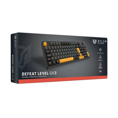 Balam Rush BR-942492 teclado Juego USB + Bluetooth QWERTY Español Negro, Naranja