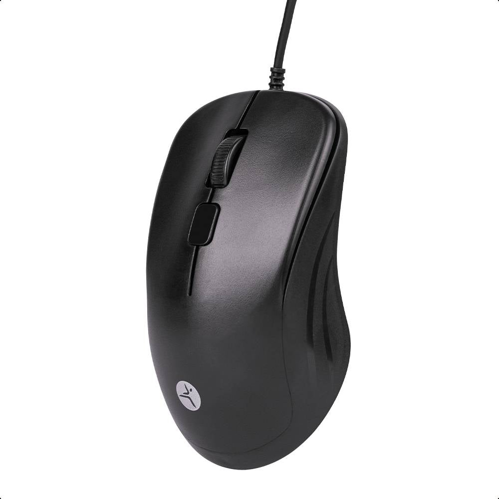 Mouse Alambrico TechZone de Materiales ABS 3Botones 1200Dpi Longitud de Cable 1.35Metros