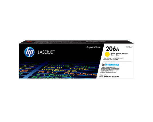 Toner HP LaserJet 206A Color Amarillo.