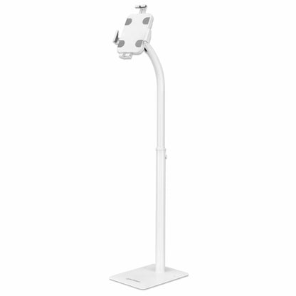 Soporte de Suelo Manhattan Antirrobo para Tablet/iPad 7.9" a 11" Altura 790 a 1190mm Color Blanco