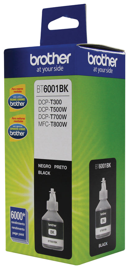Tinta Brother BT6001BK Rendimiento Ultra 6000 Páginas Color Negro