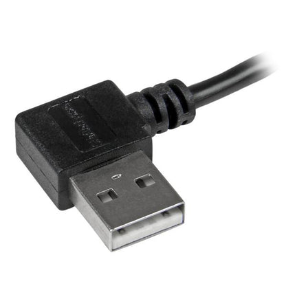 StarTech.com USB2AUB2RA2M cable USB USB 2.0 USB A Micro-USB B 0.48 Gbit/s Negro