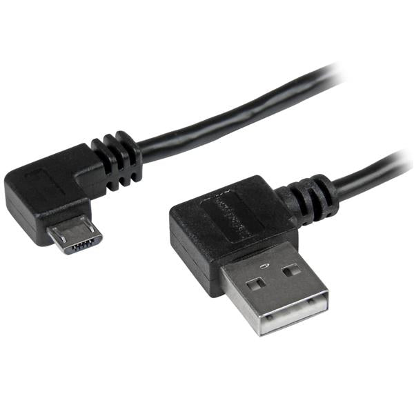StarTech.com USB2AUB2RA2M cable USB USB 2.0 USB A Micro-USB B 0.48 Gbit/s Negro