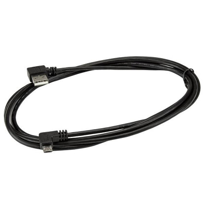 StarTech.com USB2AUB2RA2M cable USB USB 2.0 USB A Micro-USB B 0.48 Gbit/s Negro