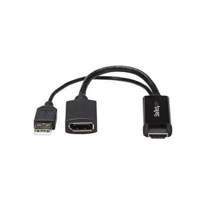 StarTech.com HD2DP adaptador de cable de vídeo Negro