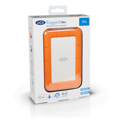 LaCie Rugged Mini disco duro externo 2 TB 5400 RPM Micro-USB B 3.2 Gen 1 (3.1 Gen 1) Naranja, Plata