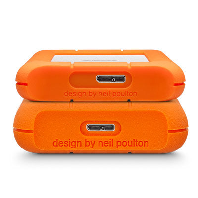 LaCie Rugged Mini disco duro externo 2 TB 5400 RPM Micro-USB B 3.2 Gen 1 (3.1 Gen 1) Naranja, Plata