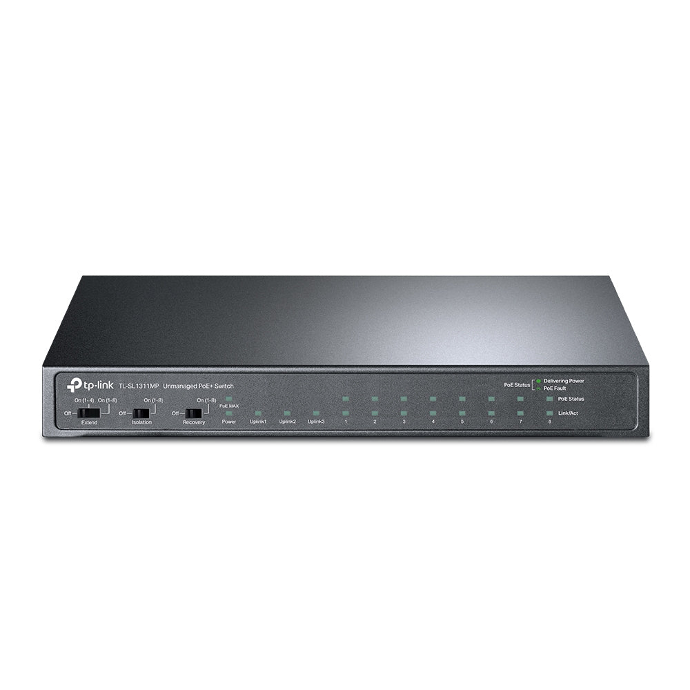 TP-Link TL-SL1311MP dispositivo de redes No administrado Fast Ethernet (10/100) Energía sobre Ethernet (PoE) Negro