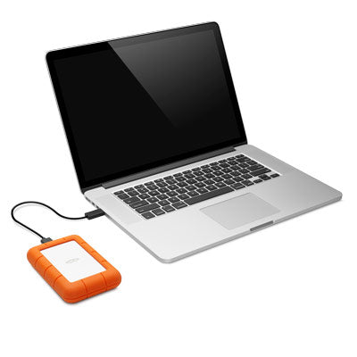 LaCie Rugged Mini disco duro externo 2 TB 5400 RPM Micro-USB B 3.2 Gen 1 (3.1 Gen 1) Naranja, Plata