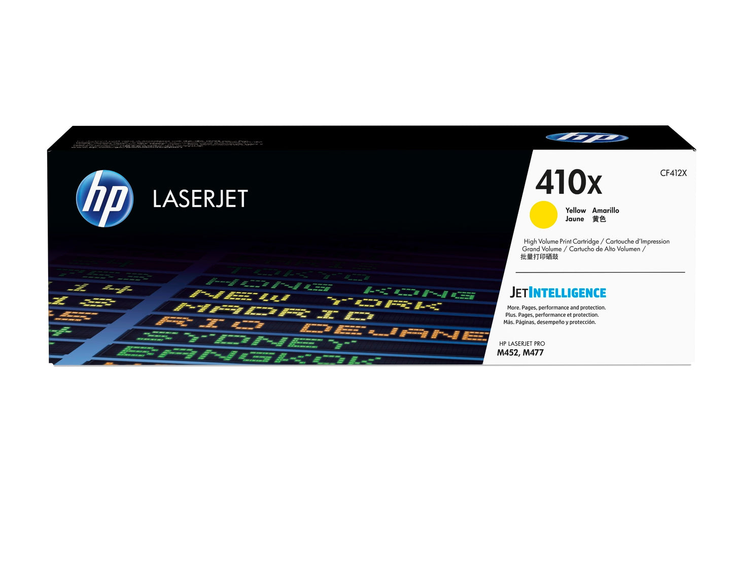 Toner HP LaserJet 410X Amarillo Alto Rendimiento