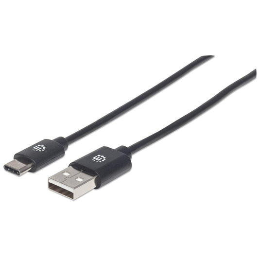 Cable Manhattan USB A-C 2.0 Alta Velocidad 1m Color Negro