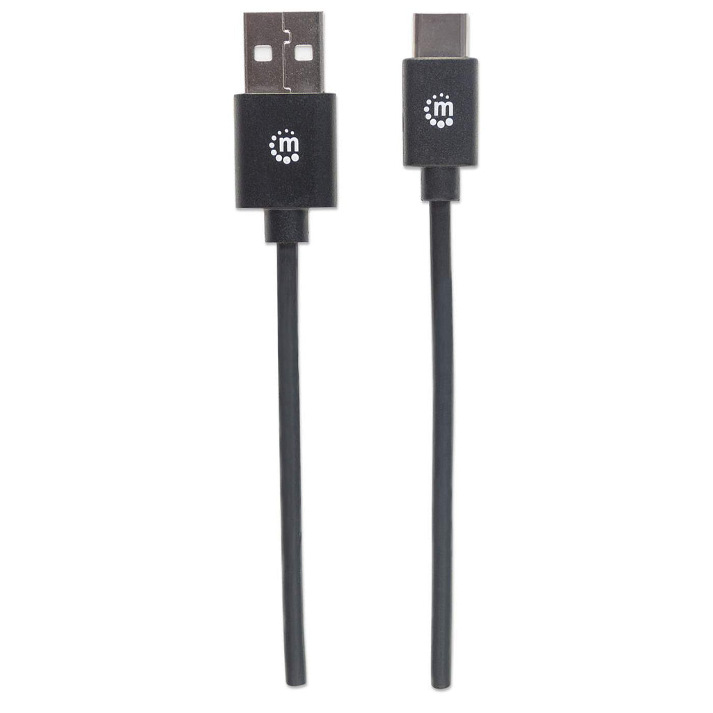 Cable Manhattan USB A-C 2.0 Alta Velocidad 2m Color Negro