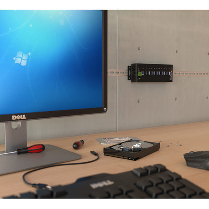 StarTech.com ST1030USBM nodo concentrador USB 3.2 Gen 1 (3.1 Gen 1) Type-B 5000 Mbit/s Negro