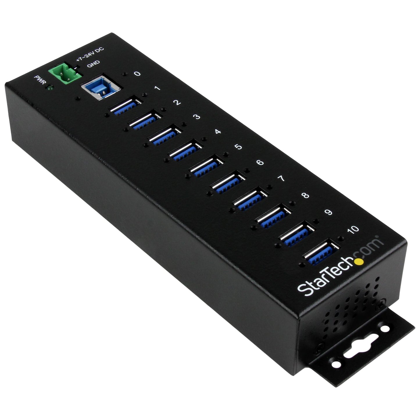 StarTech.com ST1030USBM nodo concentrador USB 3.2 Gen 1 (3.1 Gen 1) Type-B 5000 Mbit/s Negro