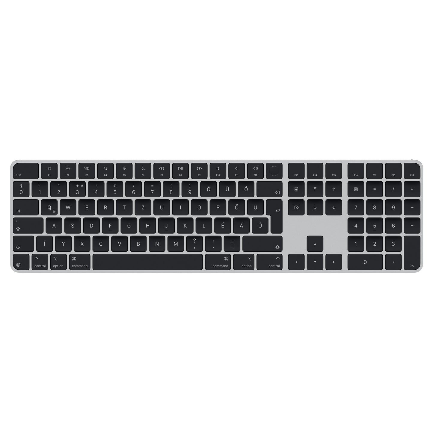 Apple MXK83MG/A teclado Universal USB + Bluetooth QWERTZ Húngaro Negro