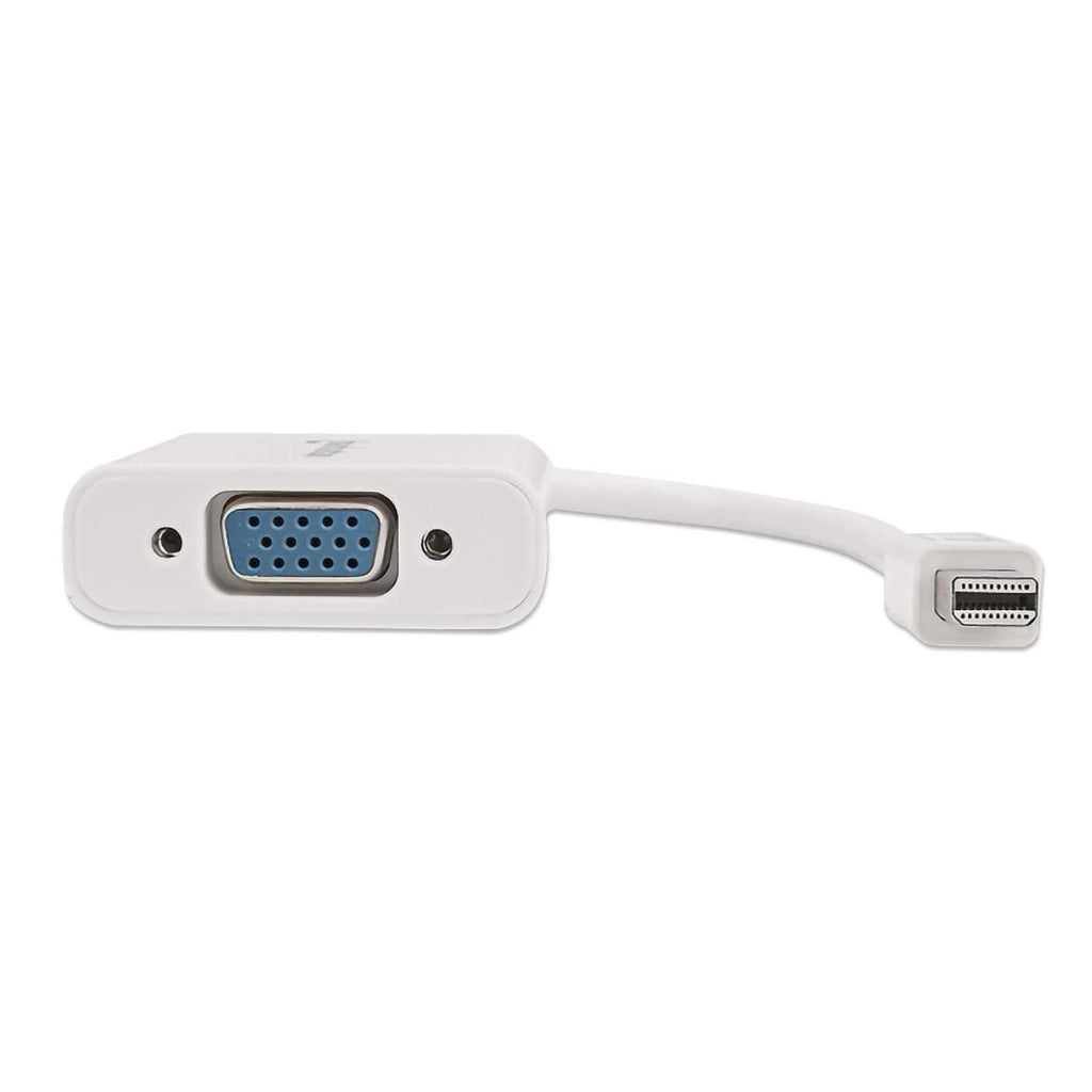 Manhattan 322508 adaptador de cable de vídeo 0.17 m Mini-DisplayPort VGA (D-Sub) Blanco