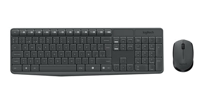 Kit Teclado y Mouse Logitech MK235 Inalámbrico USB Color Negro