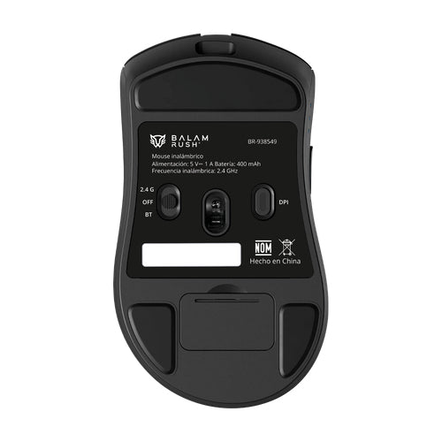 Balam Rush BR-938549 ratón Juego Bluetooth + USB Type-C Óptico 12000 DPI