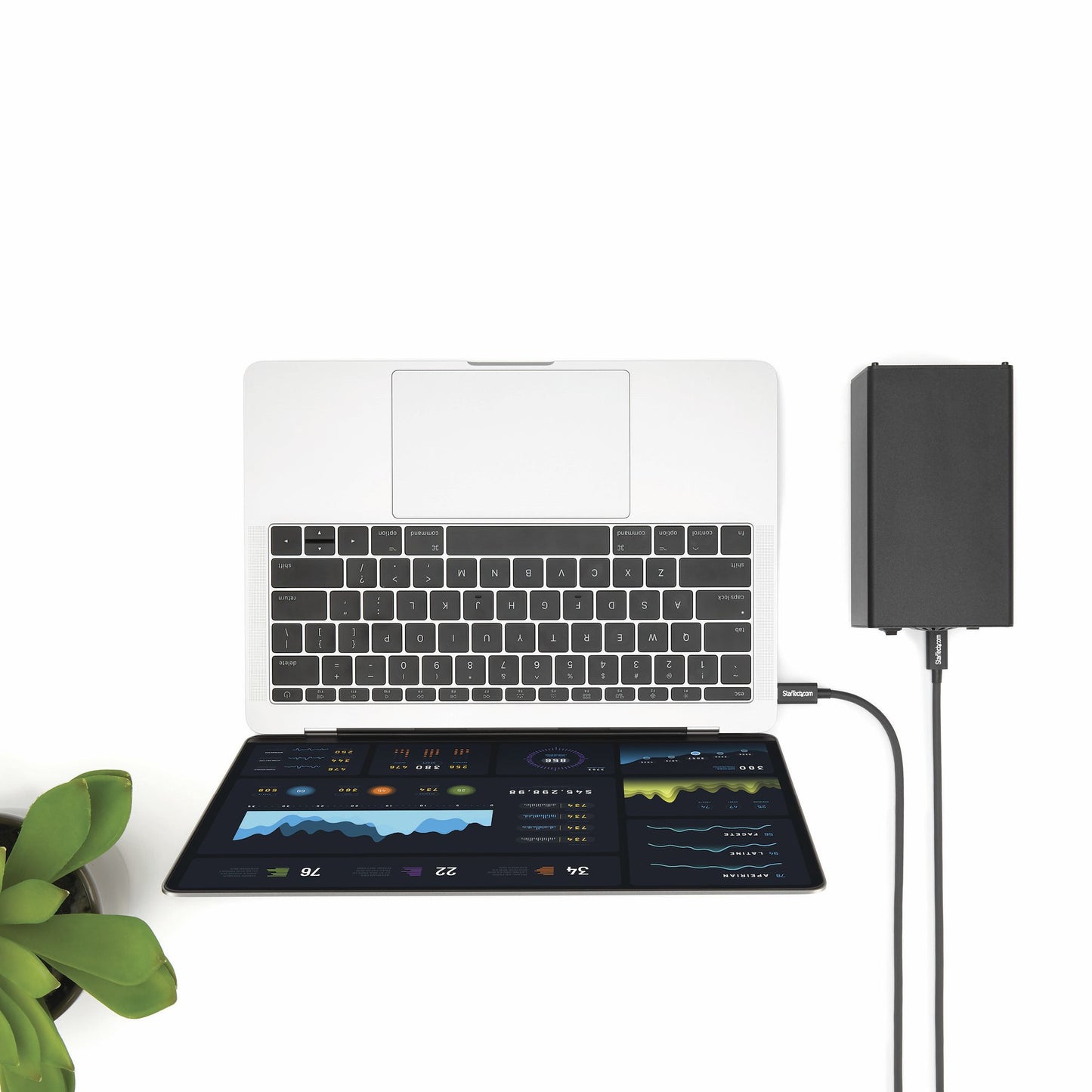 StarTech.com TBLT3MM2M cable Thunderbolt 20 Gbit/s Negro