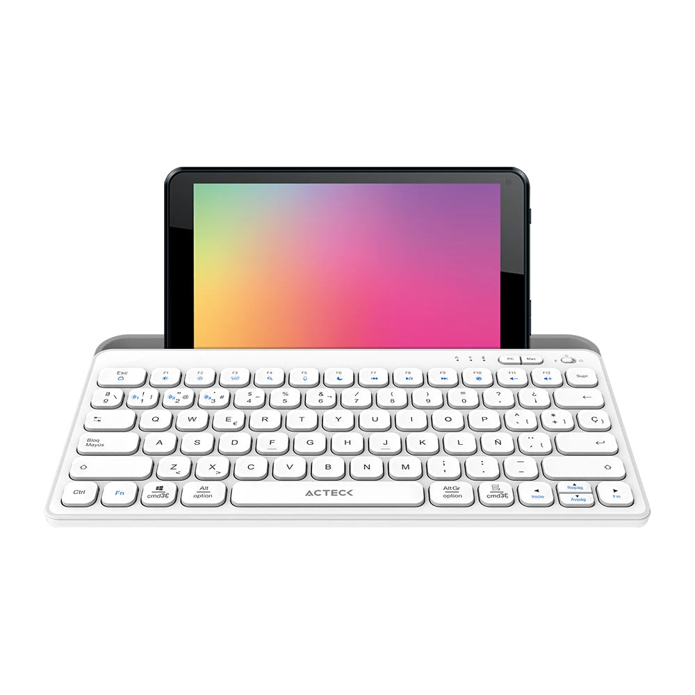 Teclado Acteck Inspire Trek TI737 65% Inalámbrico RF Inalámbrico Bluetooth Blanco Español