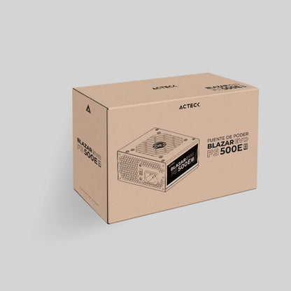 Fuente de Poder Acteck Blazar Evo FS500E SFX 500W  1x20+4 pin + 1xAtx 4 + 2xSata  2xMolex 4 pin Negro