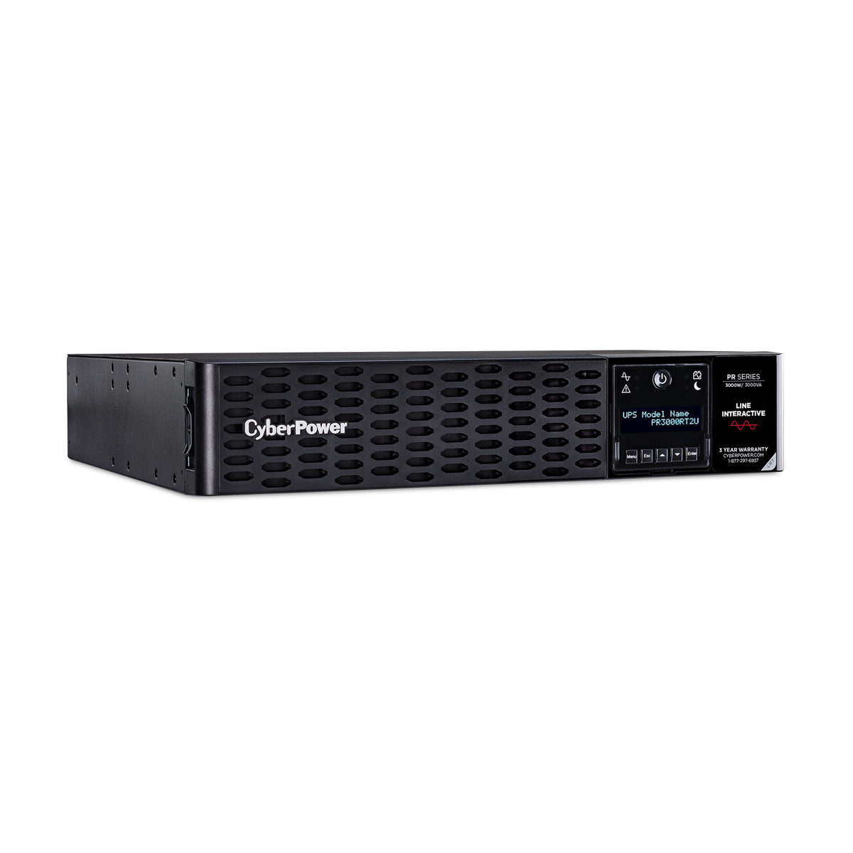 CyberPower PR3000RT2U sistema de alimentación ininterrumpida (UPS) Línea interactiva 3 kVA 3000 W 9 salidas AC