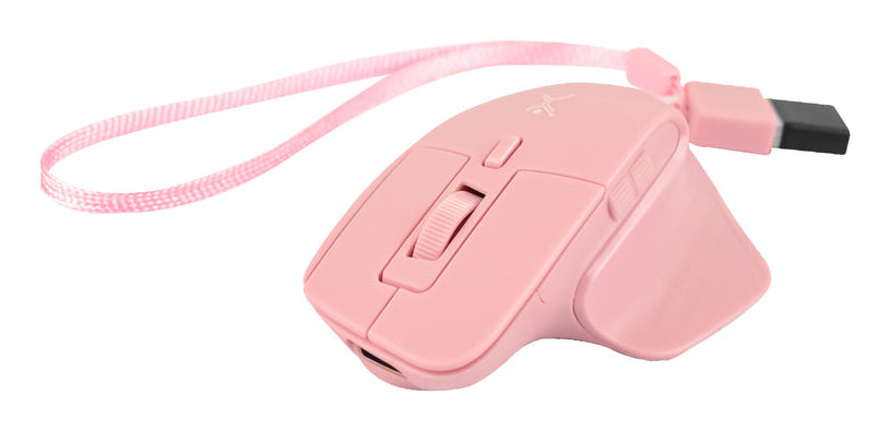MINI MOUSE PERFECT CHOICE RECARGABLE CONEXION Y CONECTOR DUAL - PIXIE ROSA