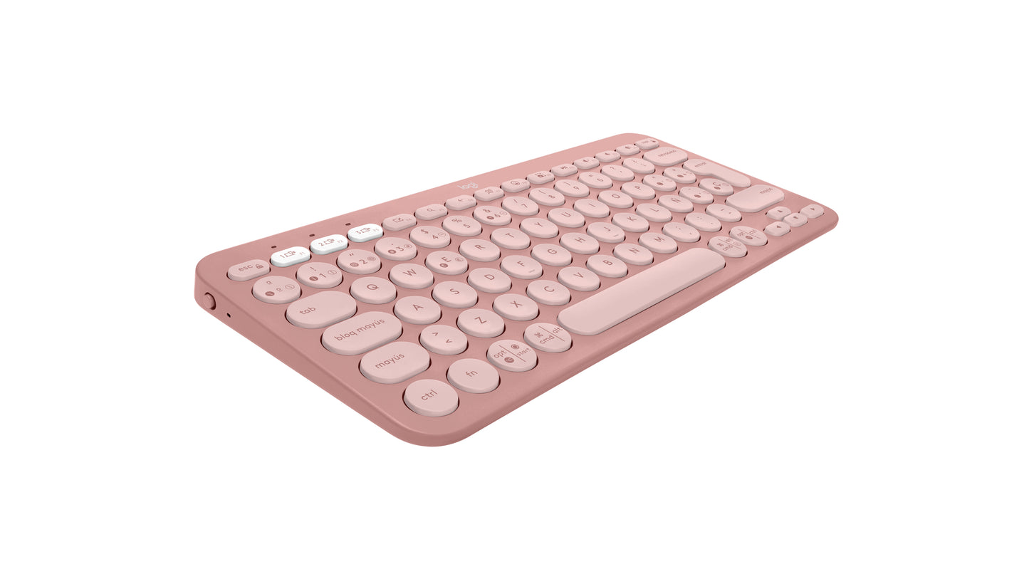 Logitech 920-011785 teclado Universal Bluetooth QWERTY Español Rosa