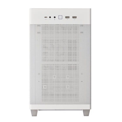 Gabinete Asus Prime AP201 White Paneles de Malla Micro ATX Blanco