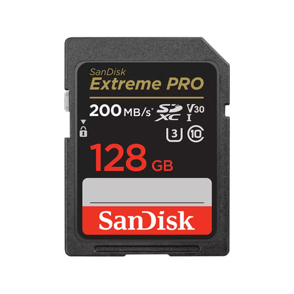 Memoria SD SanDisk Extreme Pro SDXC UHS-I 128GB 200MBs Clase 10 V30 4K
