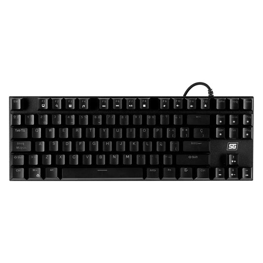 Teclado Vorago Start The Game KB-600 Mecanico TKL RGB Rainbow Software Negro