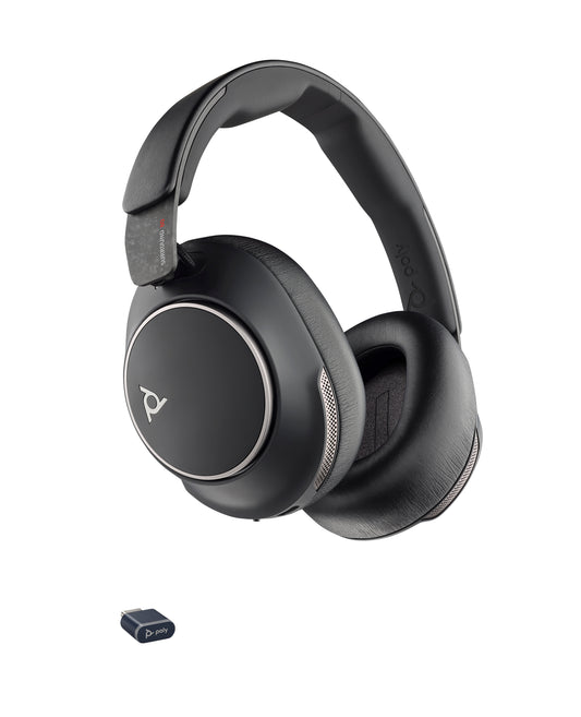 HP Poly Voyager Surround 80 UC USB-C Headset +USB-C/A Adapter Inalámbrico Diadema Música/cotidiano USB Tipo C Bluetooth Negro
