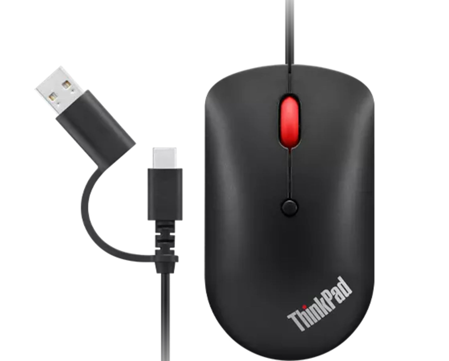 Lenovo 4Y51D20850 ratón Oficina Ambidiestro USB Tipo C Óptico 2400 DPI