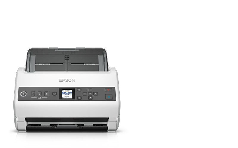 Epson DS-730N Escáner alimentado con hojas 600 x 600 DPI A4 Negro, Gris