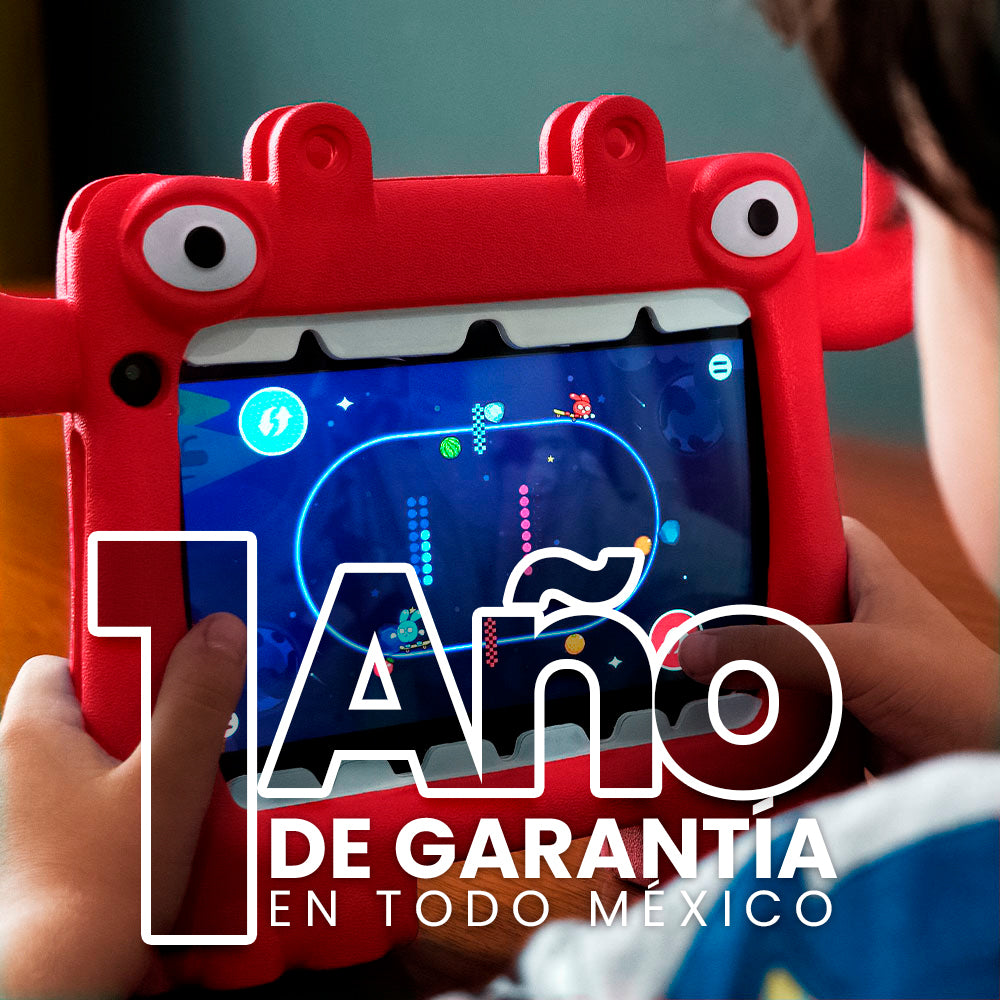 Tableta Vorago 8" PAD-8-KIDS Quadcore 64GB Ram 4GB 2MP/5MP Android 13 Funda Roja