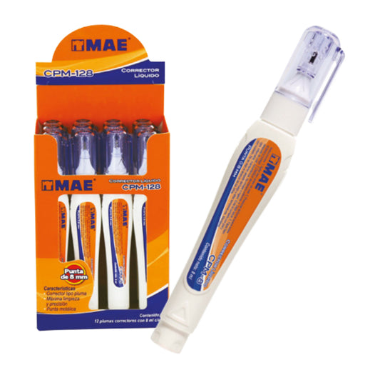 CORRECTOR MAE TIPO PLUMA 8 ML C/12