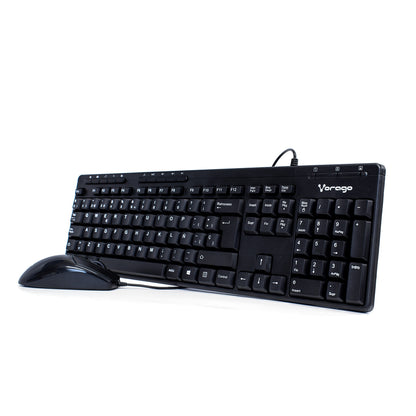 Kit Vorago Teclado y Mouse Km-105 Alambrico Multimedia Usb