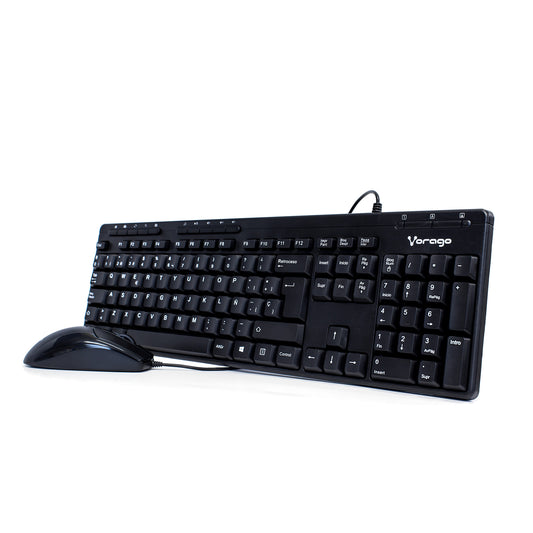 Kit Vorago Teclado y Mouse Km-105 Alambrico Multimedia Usb