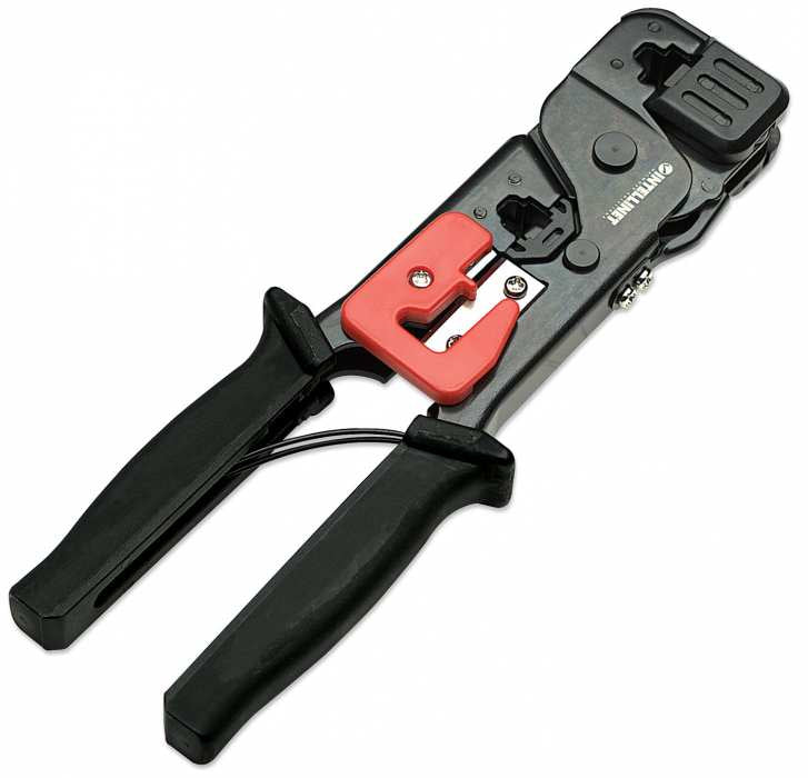 Intellinet 210836 ponchadora Herramienta para prensar Negro, Rojo