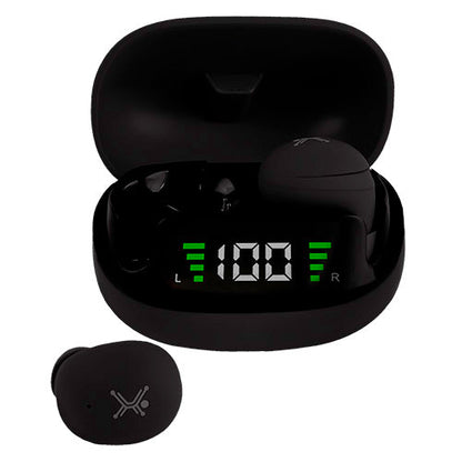 Audífonos Inalámbricos Perfect Choice TWS Mini Tiny Beats con Indicador de Carga Color Negro