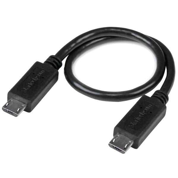 StarTech.com UUUSBOTG8IN cable USB 0.203 m Micro-USB B Negro