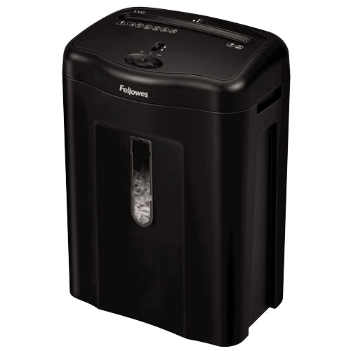 Trituradora Fellowes Powershred 11C Corte Cruzado 11 Hojas 4.8 Galones Color Negro