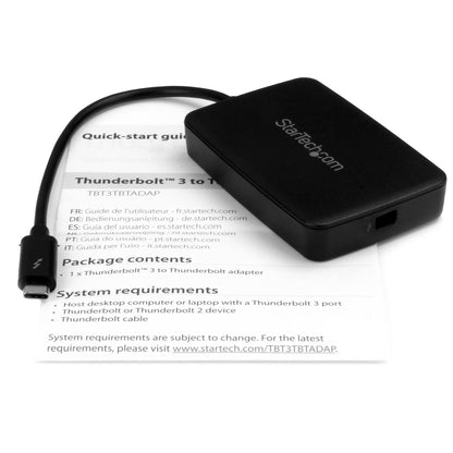 StarTech.com TBT3TBTADAP cambiadores de género de cables Female Male Negro