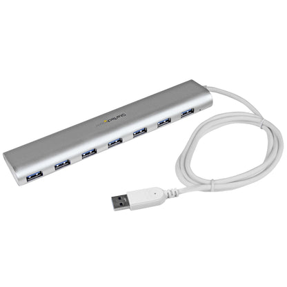 StarTech.com ST73007UA nodo concentrador USB 3.2 Gen 1 (3.1 Gen 1) Type-A 5000 Mbit/s Plata, Blanco
