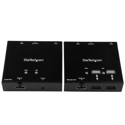 StarTech.com ST121USBHD extensor de audio/video Transmisor y receptor AV Negro