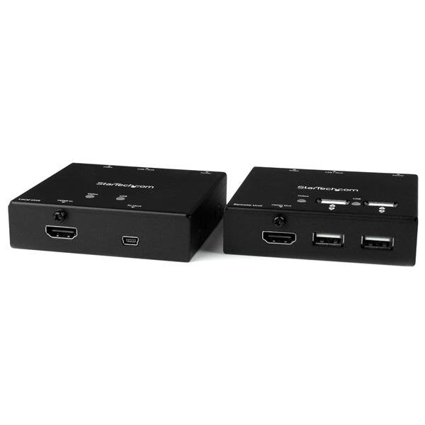 StarTech.com ST121USBHD extensor de audio/video Transmisor y receptor AV Negro