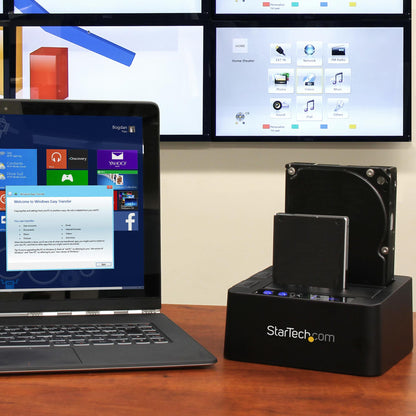 StarTech.com SDOCK2U313R duplicador de datos o soporte Duplicador de discos duros Negro 2 copias